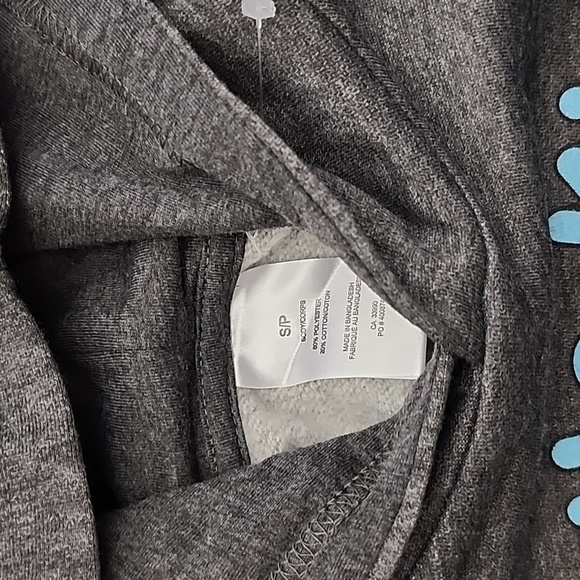 Hello Kitty Pullover Hoodie Heathered Grey Hello Kitty What's Up? Print Sz Small - Picture 4 of 7